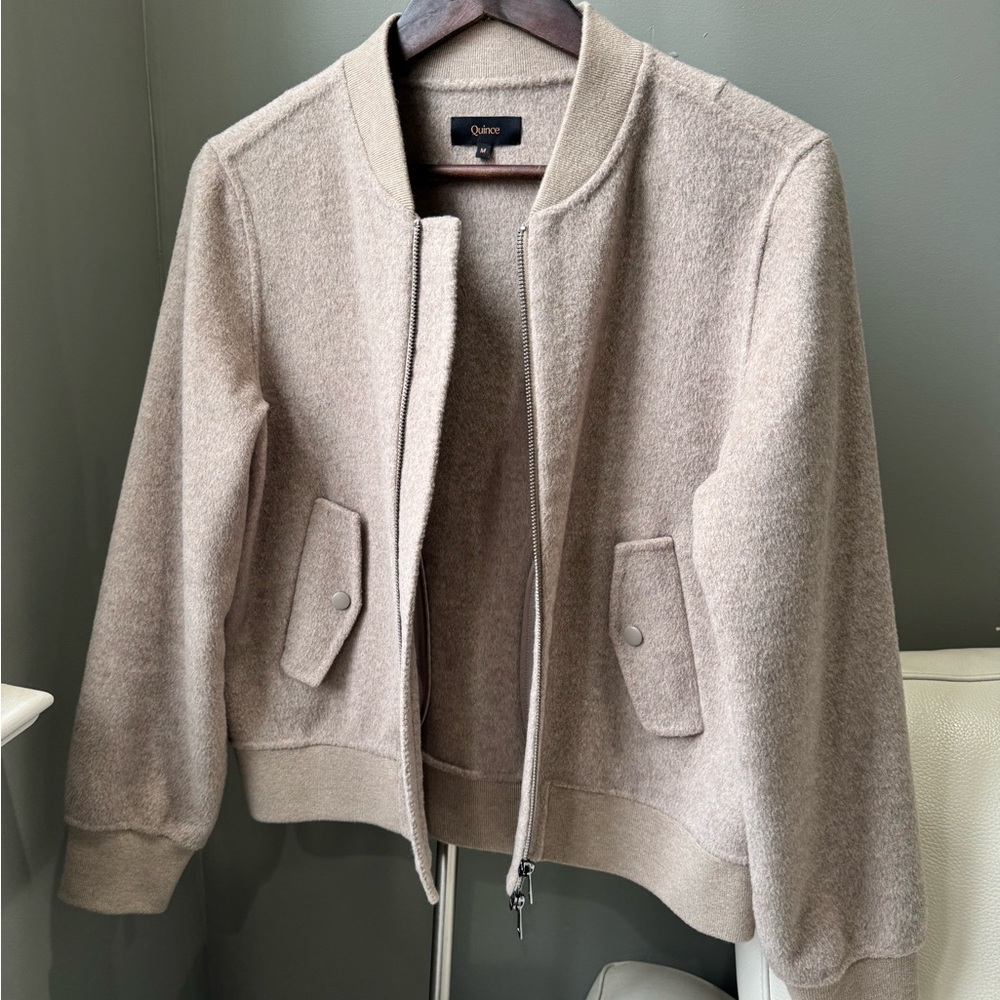 Quince Merino Wool Bomber Jacket - Picture 9 of 15